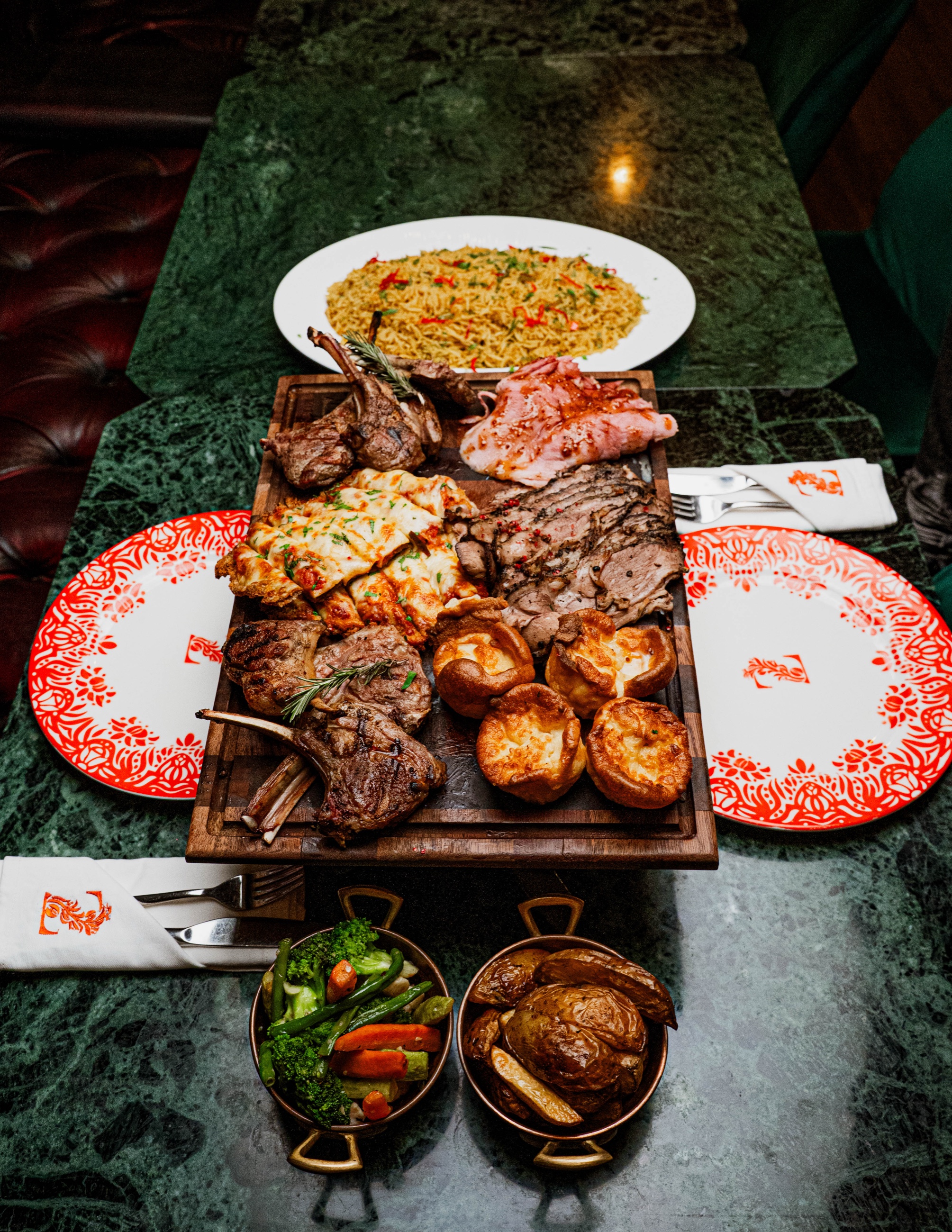Signature sharing boards at Z Kitchen